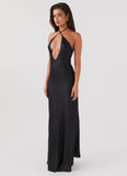 Noir Symphony Maxi Dress Black