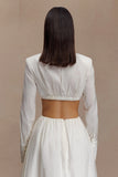Greta Shirt Bra White