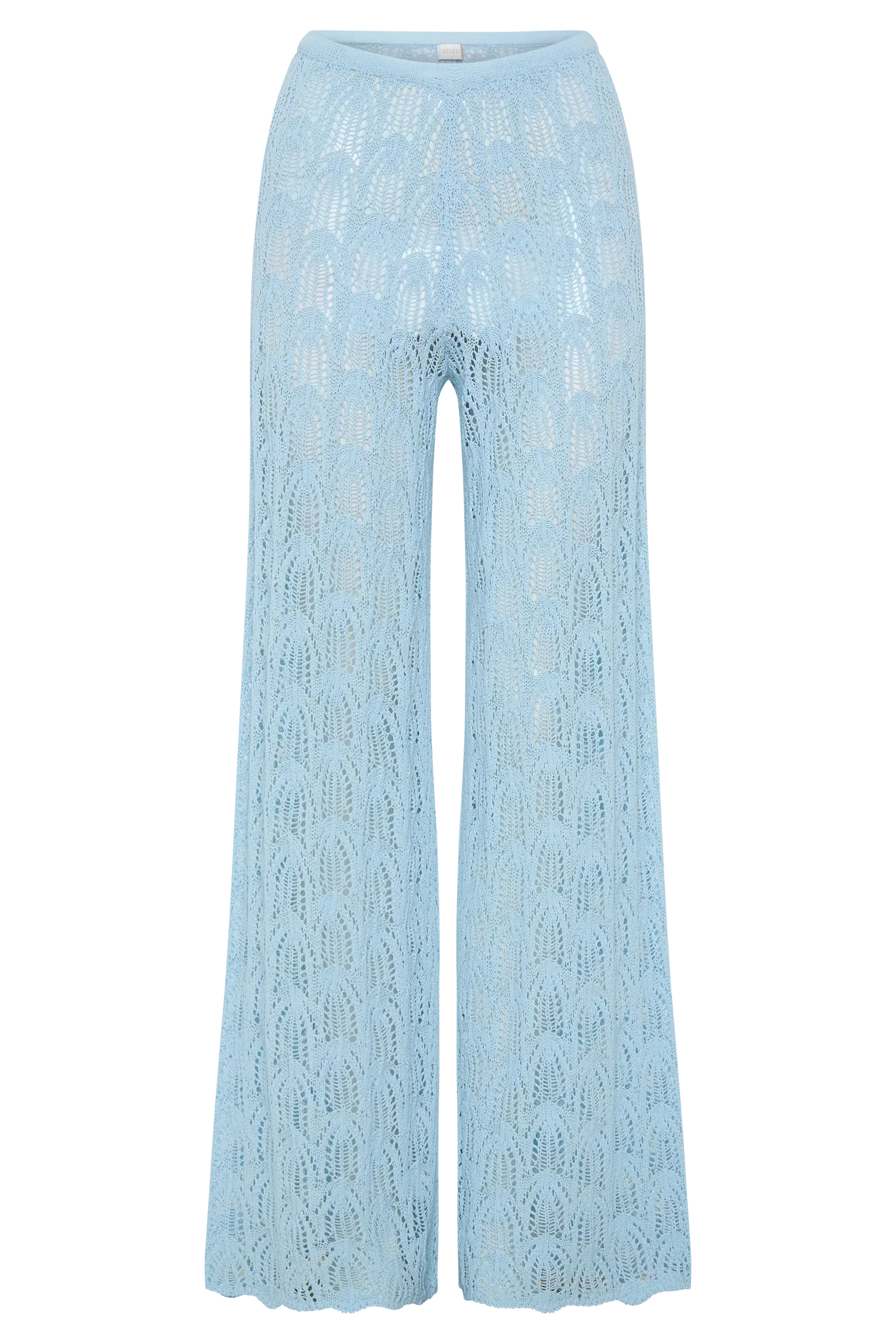 Glinda Crochet Pants Light Blue