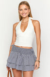 Amora White Crop Top