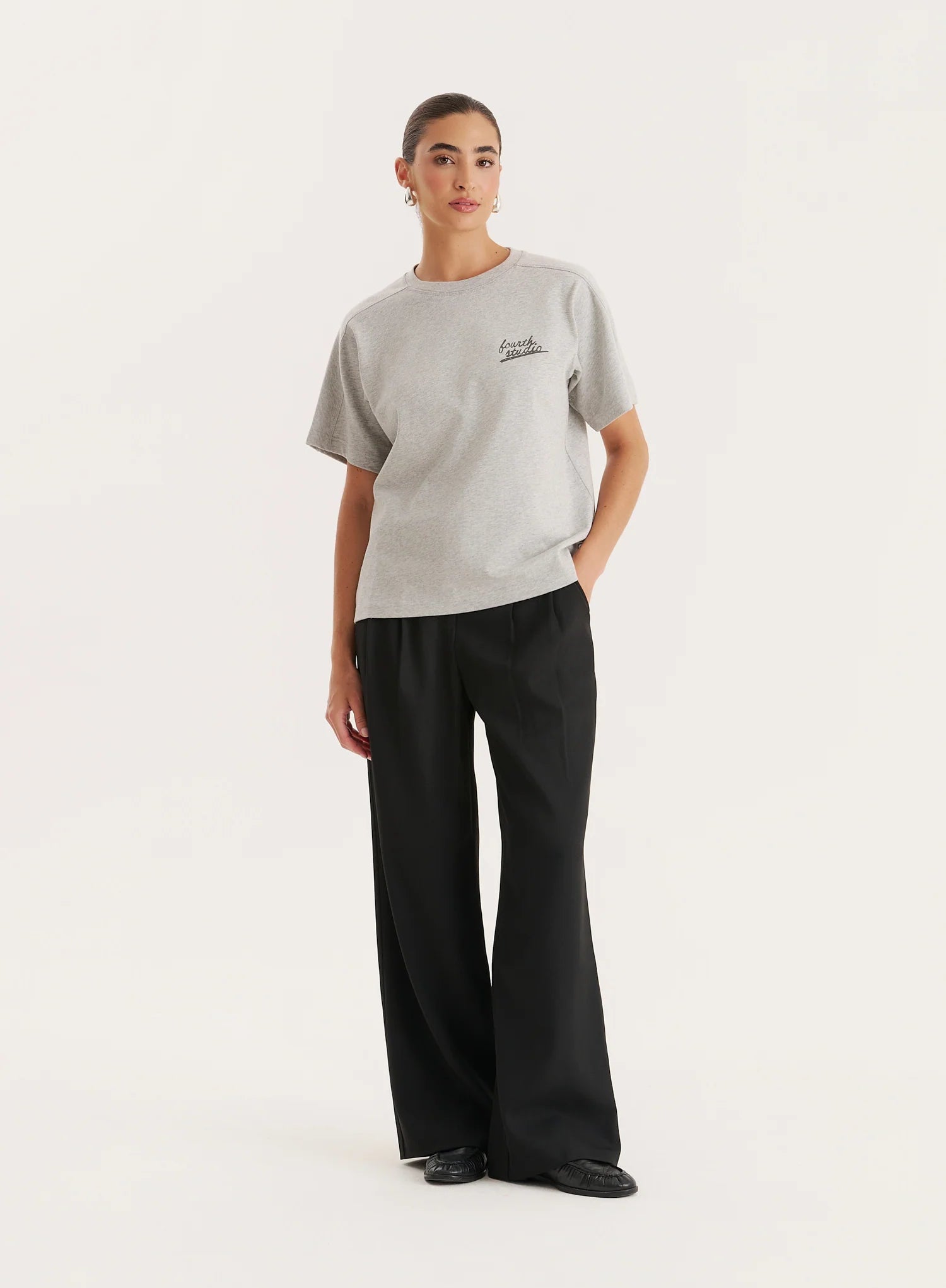 Grey Fourth Studio Cotton T Shirt