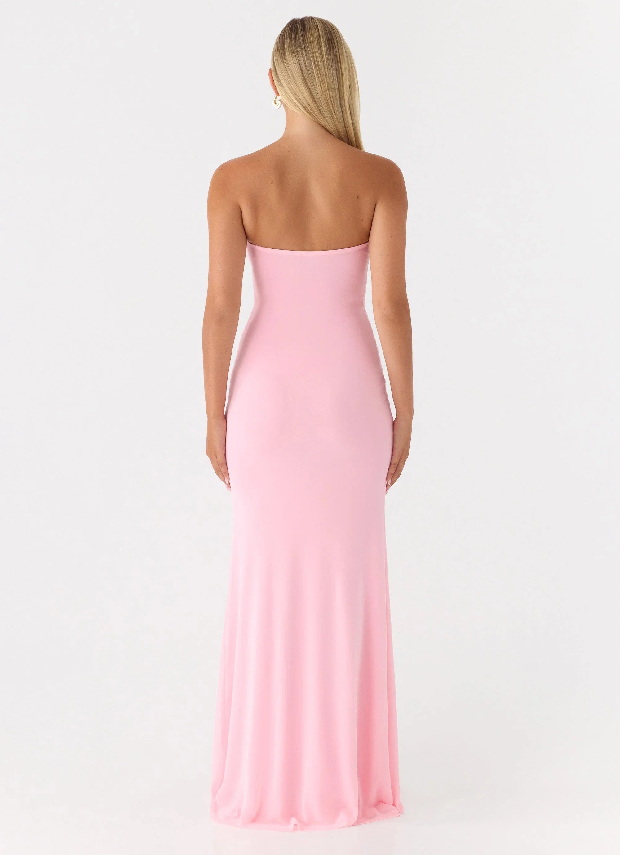 Iroha Strapless Maxi Dress Pink