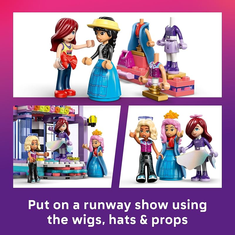 LEGO Friends Heartlake City Fashion Show Building Toy for Girls Boys Pretend Play Set for Kids Ages 7 W Paisley Liann Nova Minidolls Accessories Gift Idea for Birthdays 42685