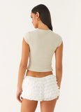 Pixie Bloomer Shorts White