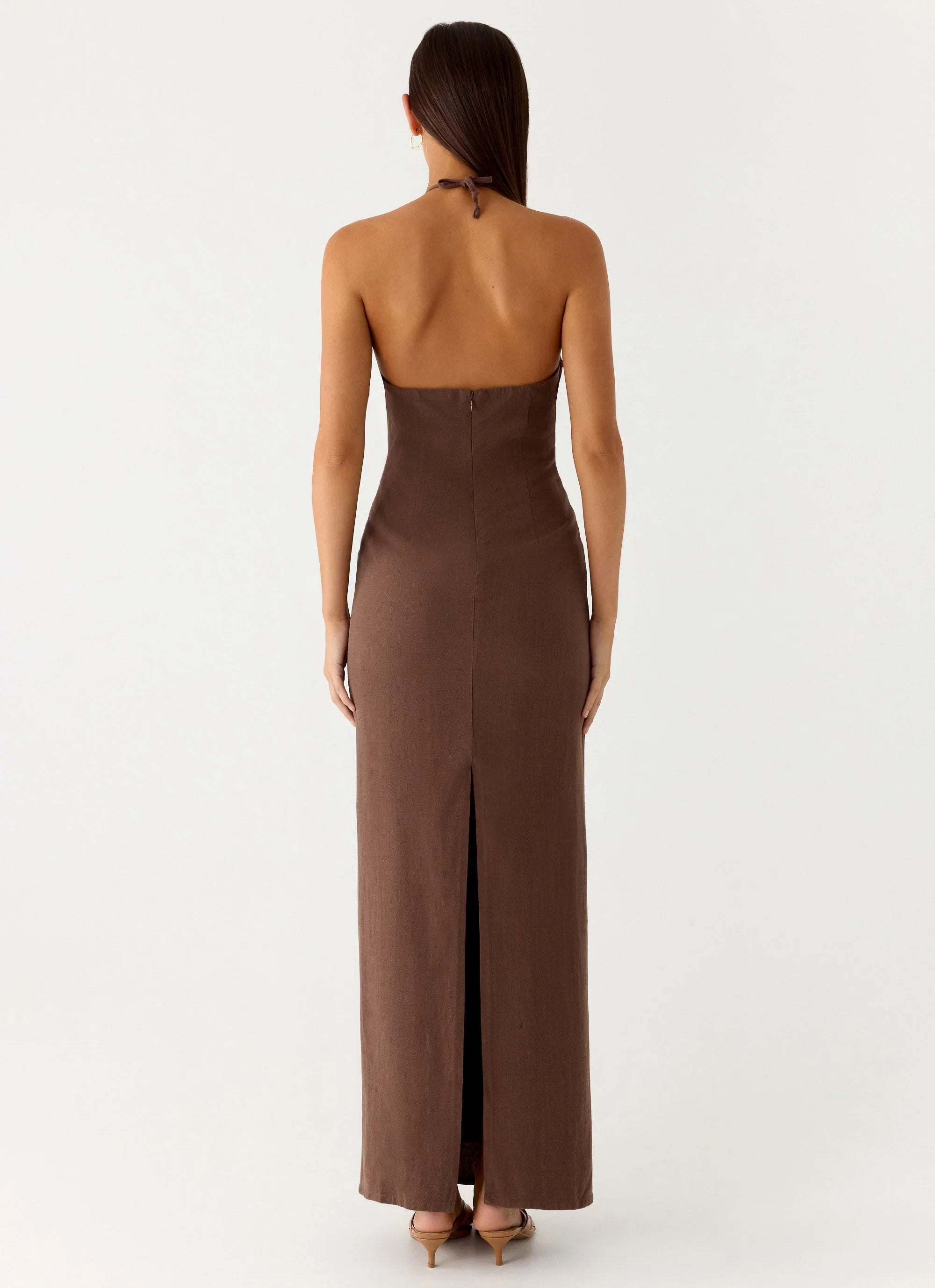 Bloomers Maxi Dress Brown