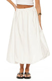 Dorothy White Bubble Hem Skirt