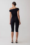 Anh One Shoulder Modal Jumpsuit Black