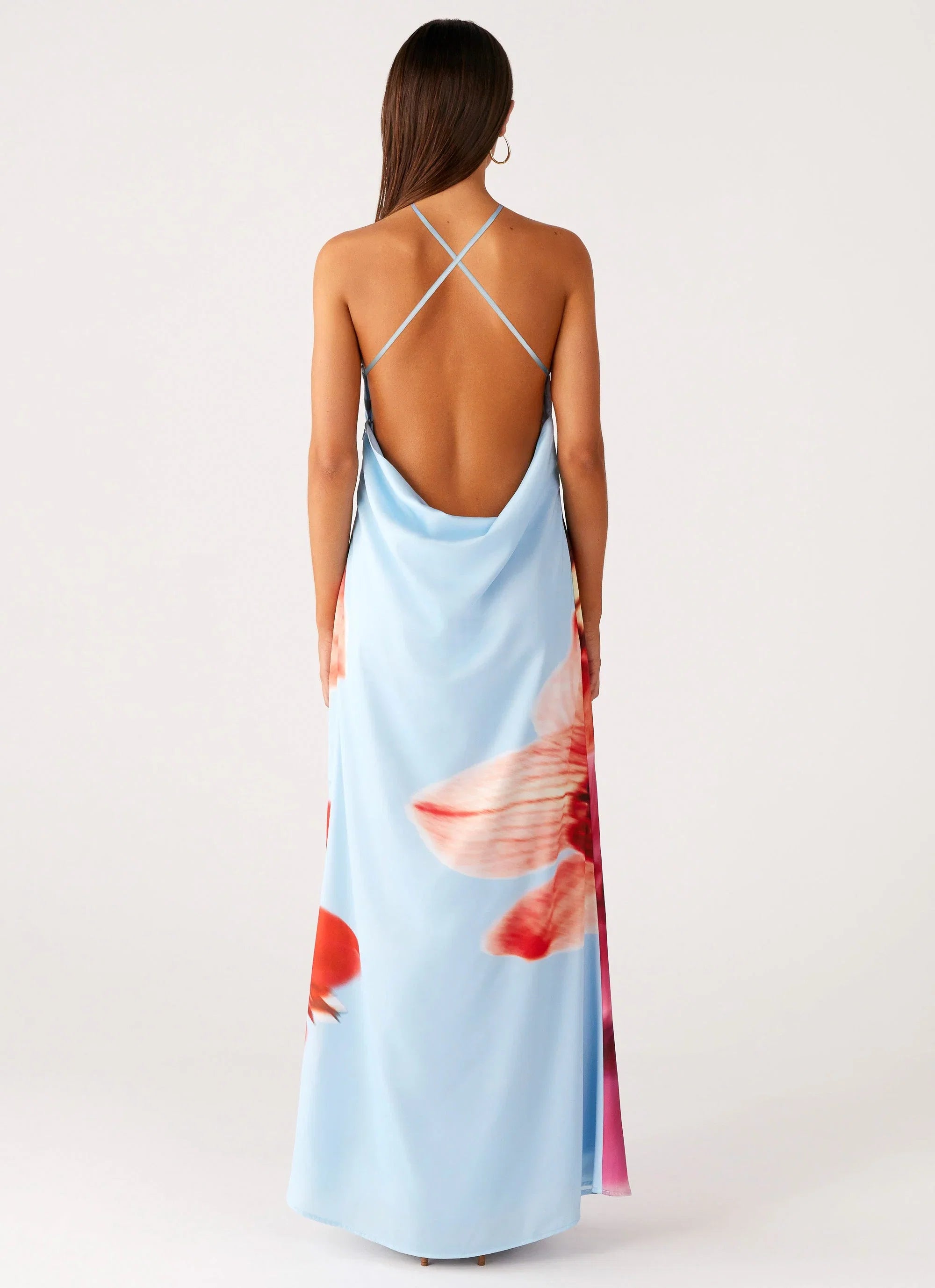 Chloe Maxi Dress Turquoise Bloom