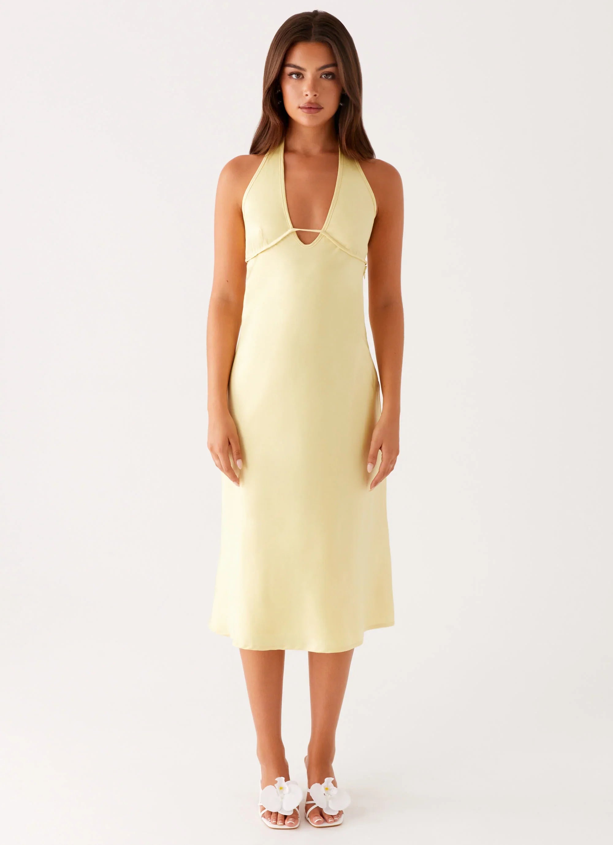 Davies Midi Dress Yellow