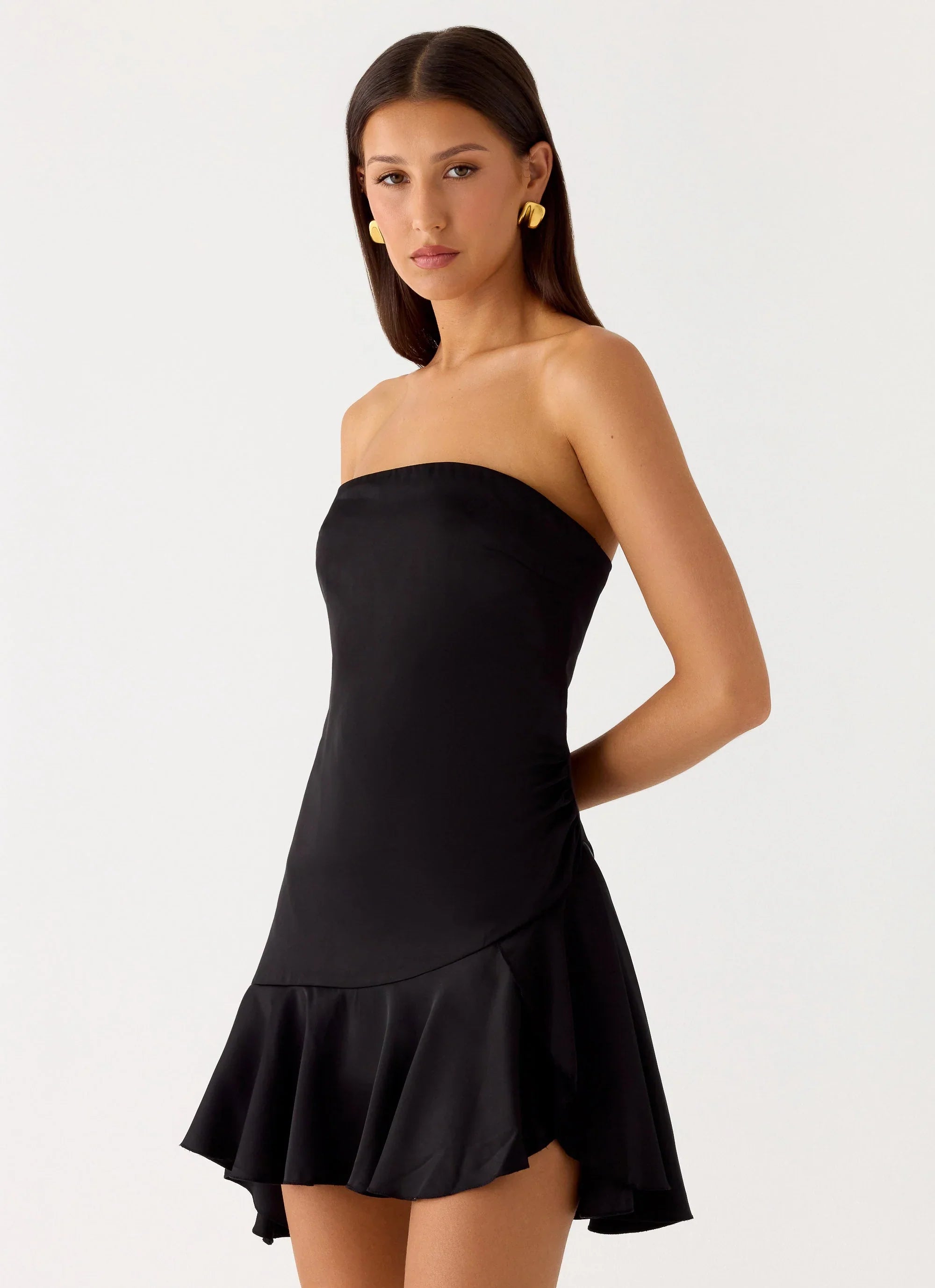 Luna Night Mini Dress Black