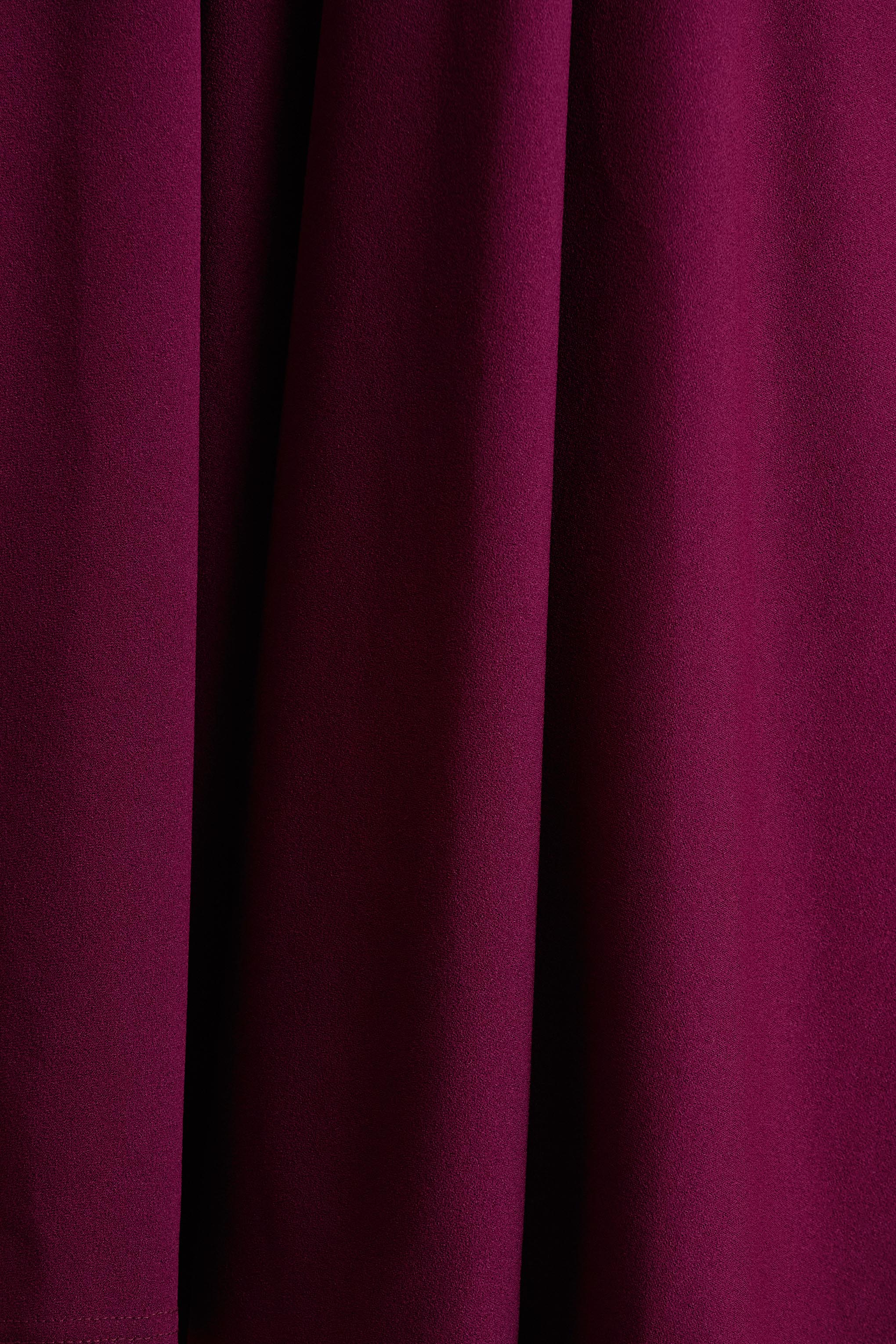 Depths Burgundy V Neck Midi Dress