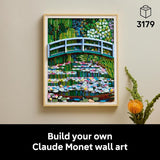 LEGO Art Claude Monet Bridge Over a Pond of Water Lilies Building Sets for Adults Ages 18 Wall Decor for Living Room or Home Office Gift for Women Men 31220