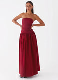 Carmel Maxi Dress Merlot