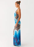 Sandy Siren Maxi Dress Cheetah Floral