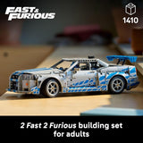 LEGO Technic 2 Fast 2 Furious Nissan Skyline GT R R34 Car DIY Kit and Building Set for Adults Collectible Model Street Racer with Drift Function Gift for Car Enthusiasts and Movie Fans 42210