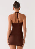 Palm Beach Mini Dress Chocolate