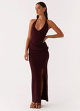Lucky You Knit Maxi Dress Mulberry