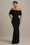 Bowden Black Bardot Maxi Dress