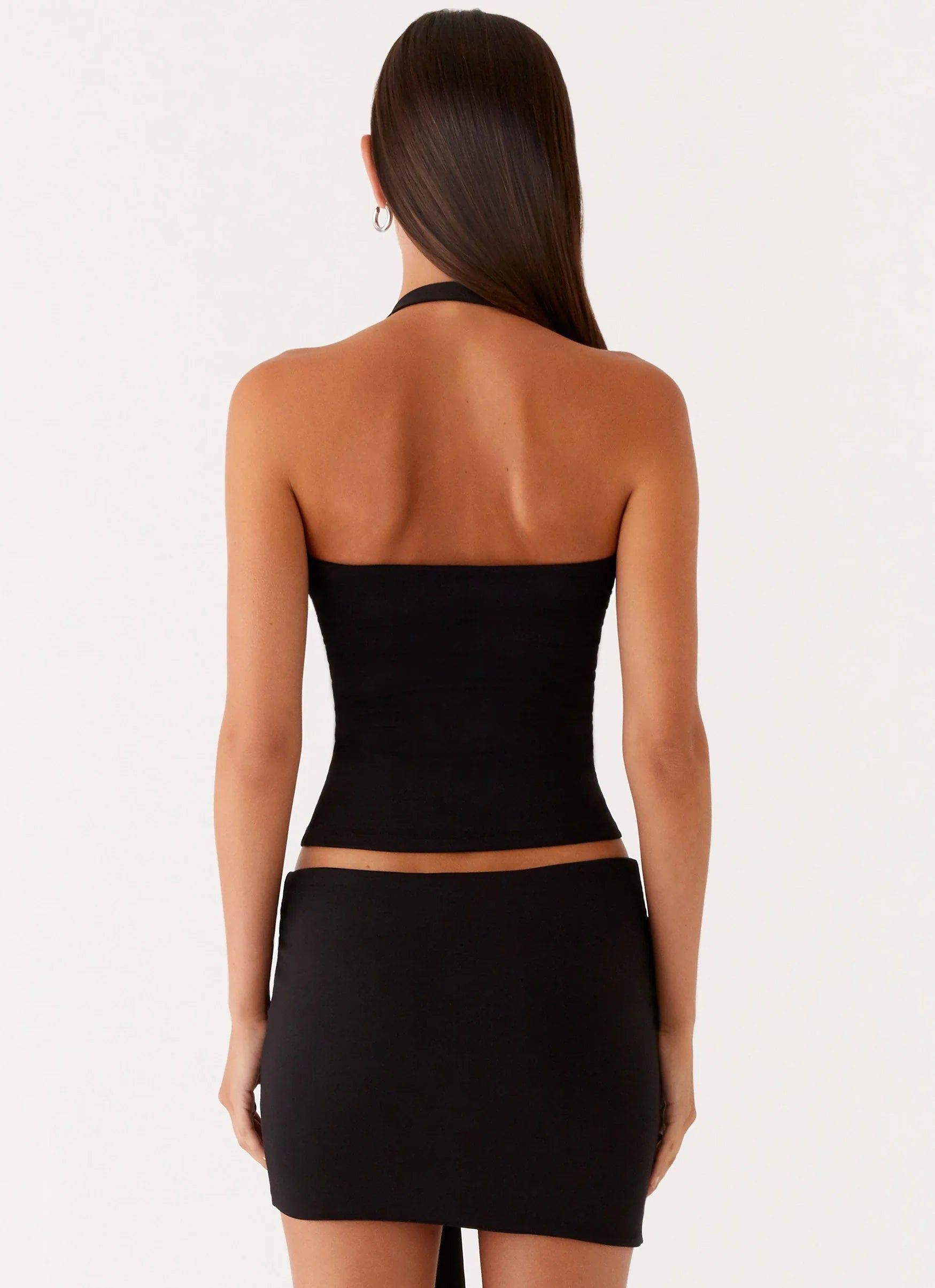 Lucent Mini Skirt Black