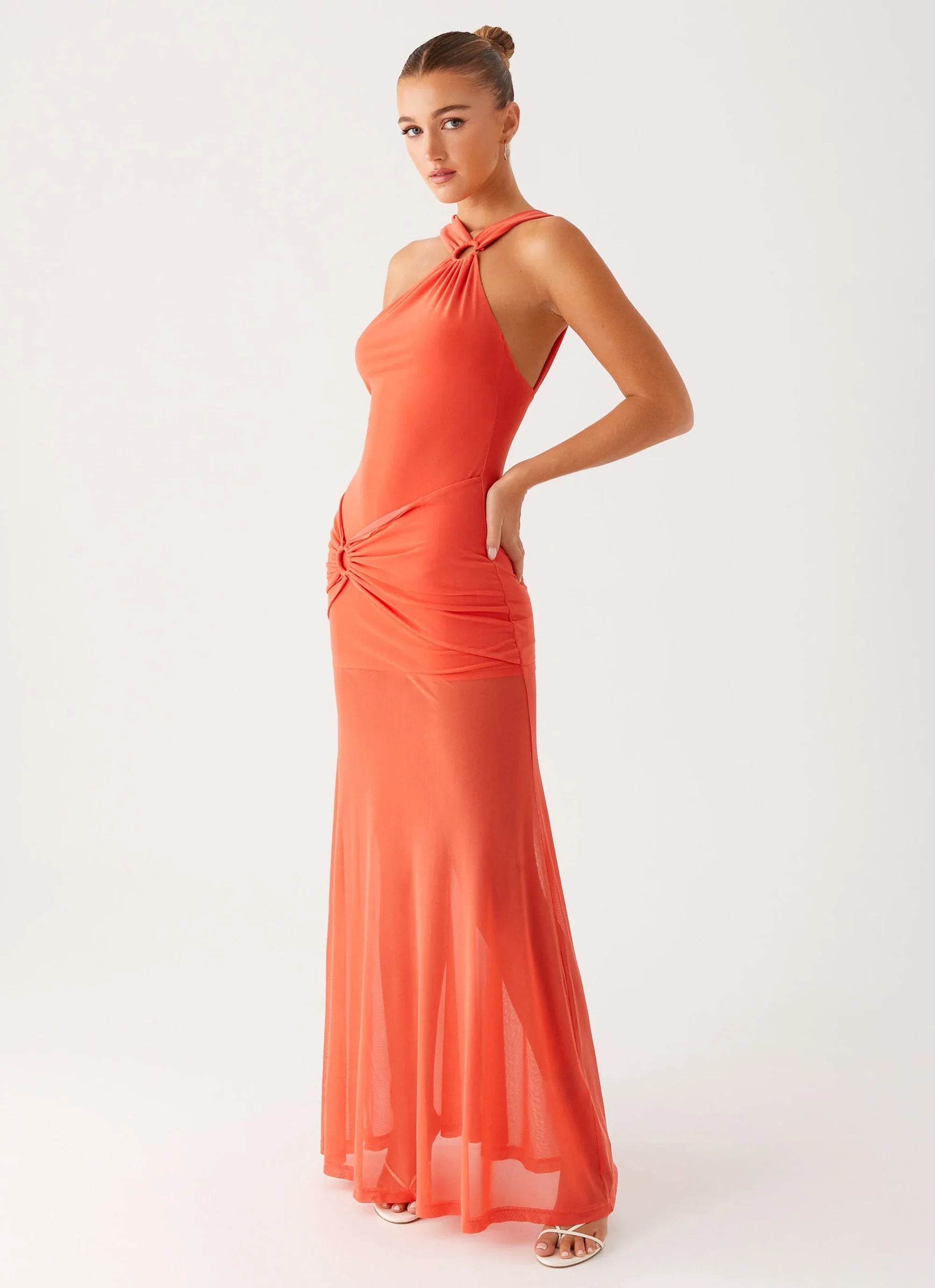 Kavala Maxi Dress Coral
