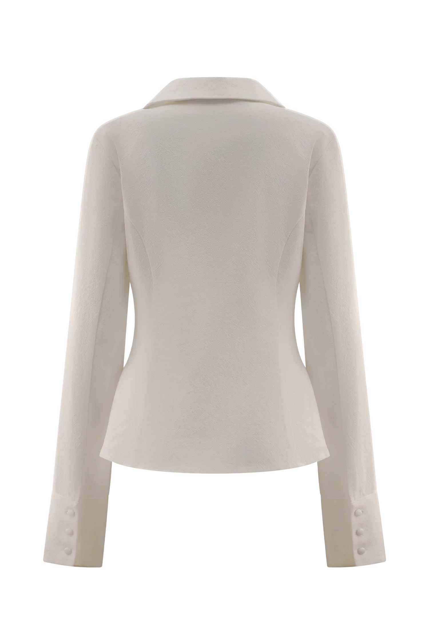 Annalee Cotton Beaded Tie Shirt White
