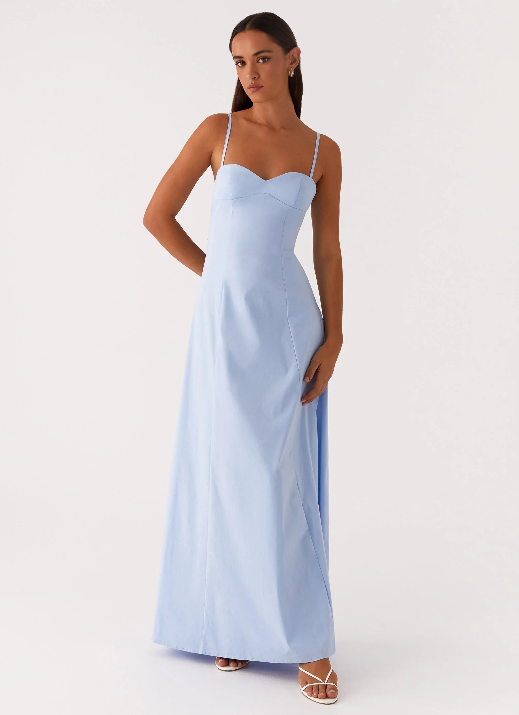 Clear As Day Maxi Dress Blue