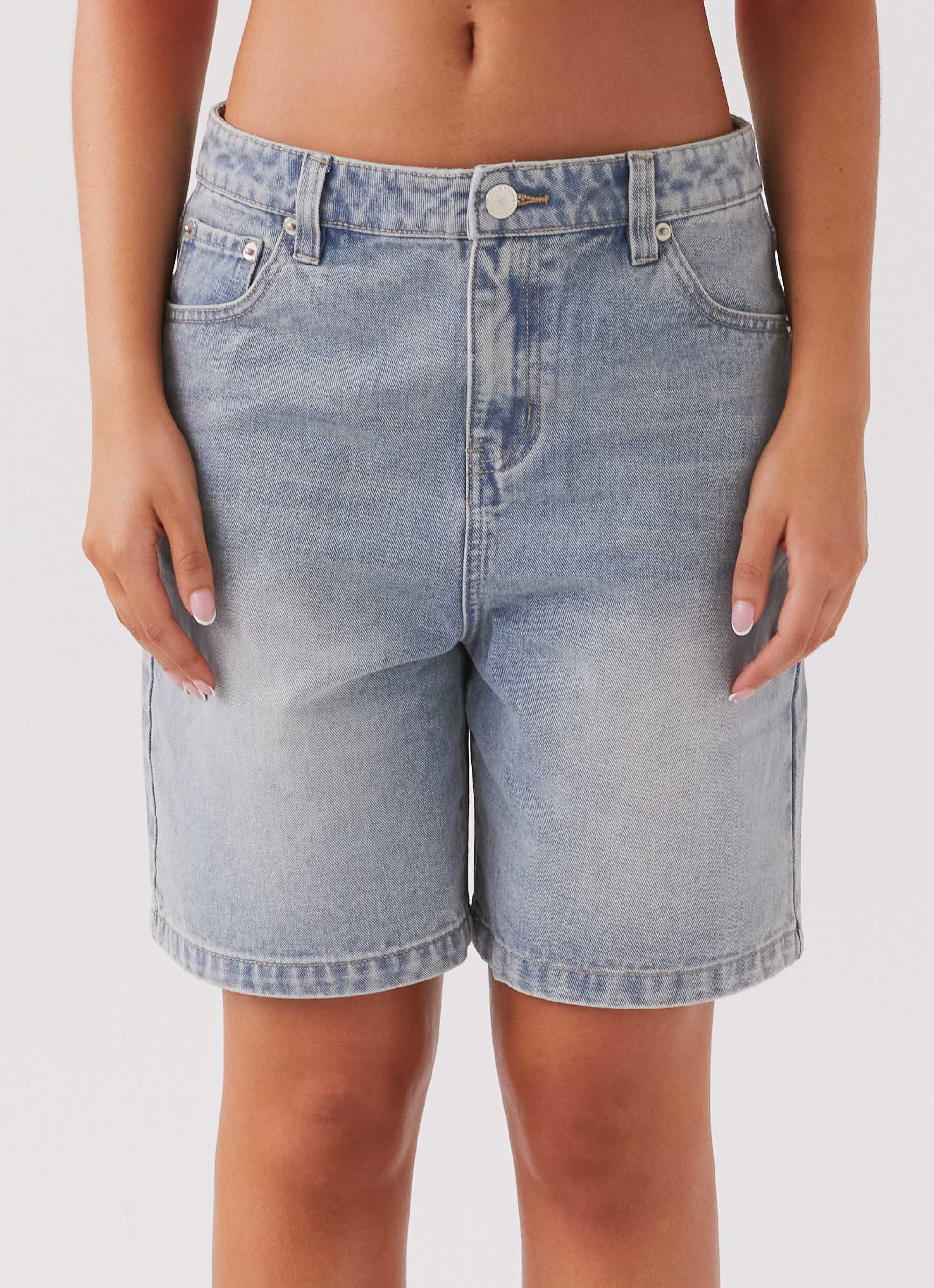 Hunter Denim Jorts Vintage Wash Blue