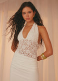 Miri Halter Maxi Dress Ivory