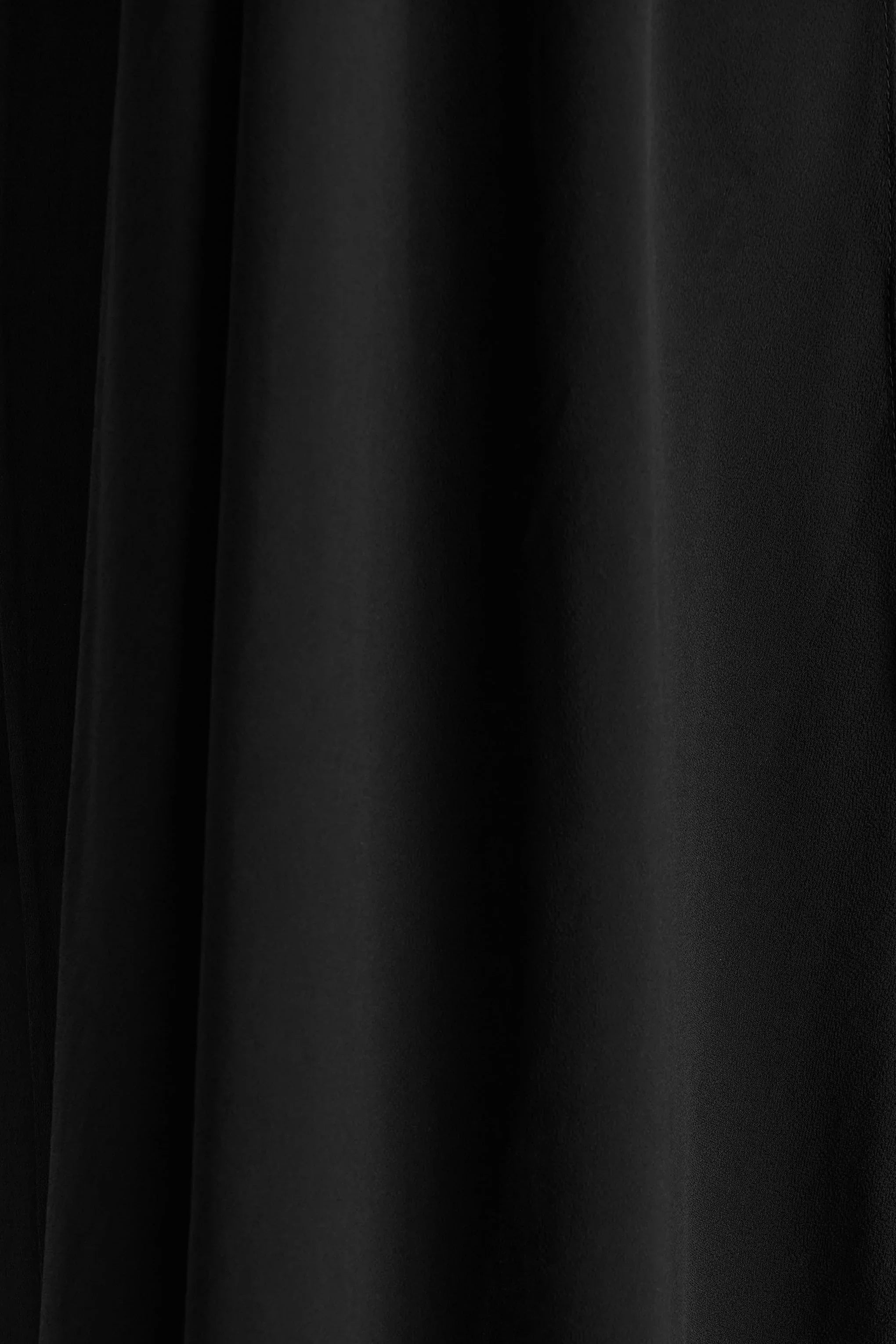 Unpredictable Black High Neck Maxi Dress With Back Cape Detail