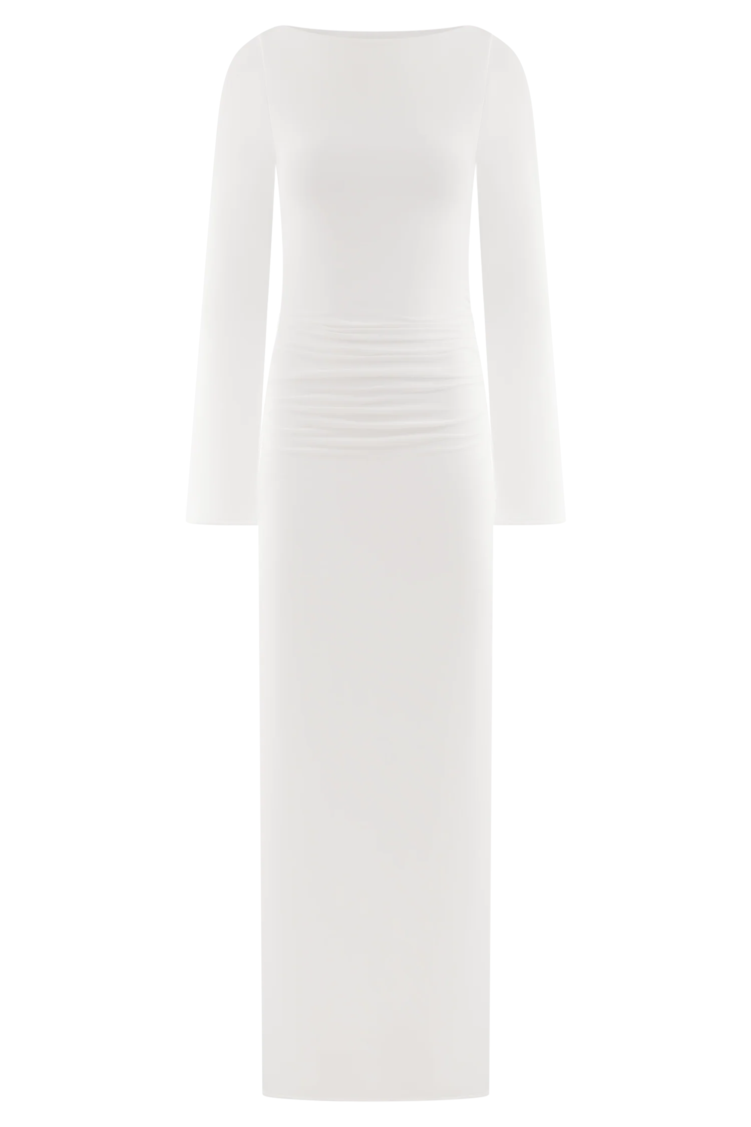 Vienna Slinky Cut Out Maxi Dress White