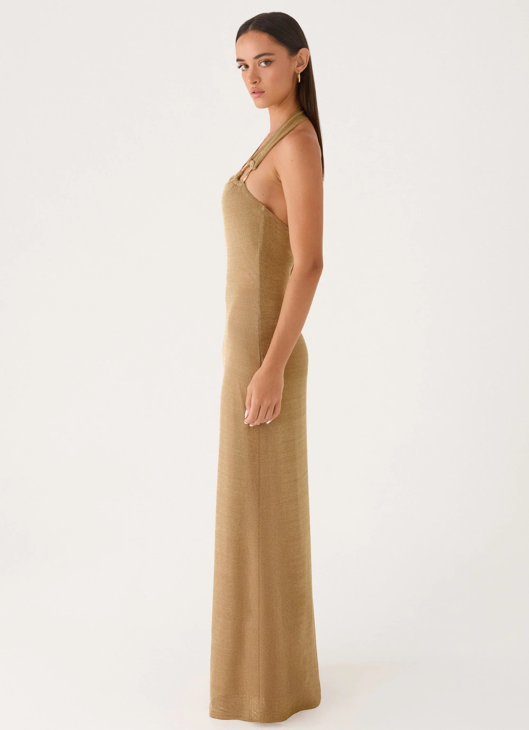 Cassira Shimmer Maxi Dress Shimmer Gold