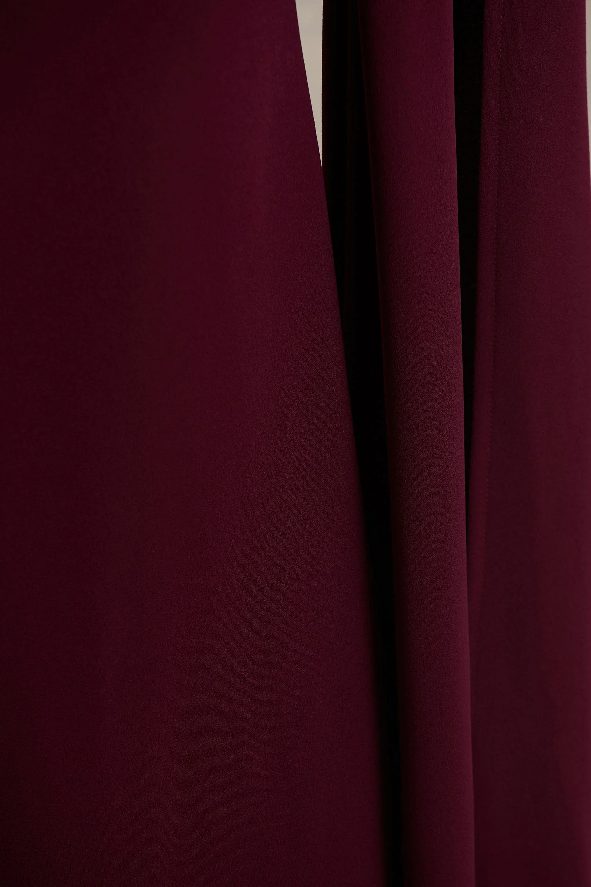 Esme Burgundy Square Neck Maxi Dress With Cape Sleeves