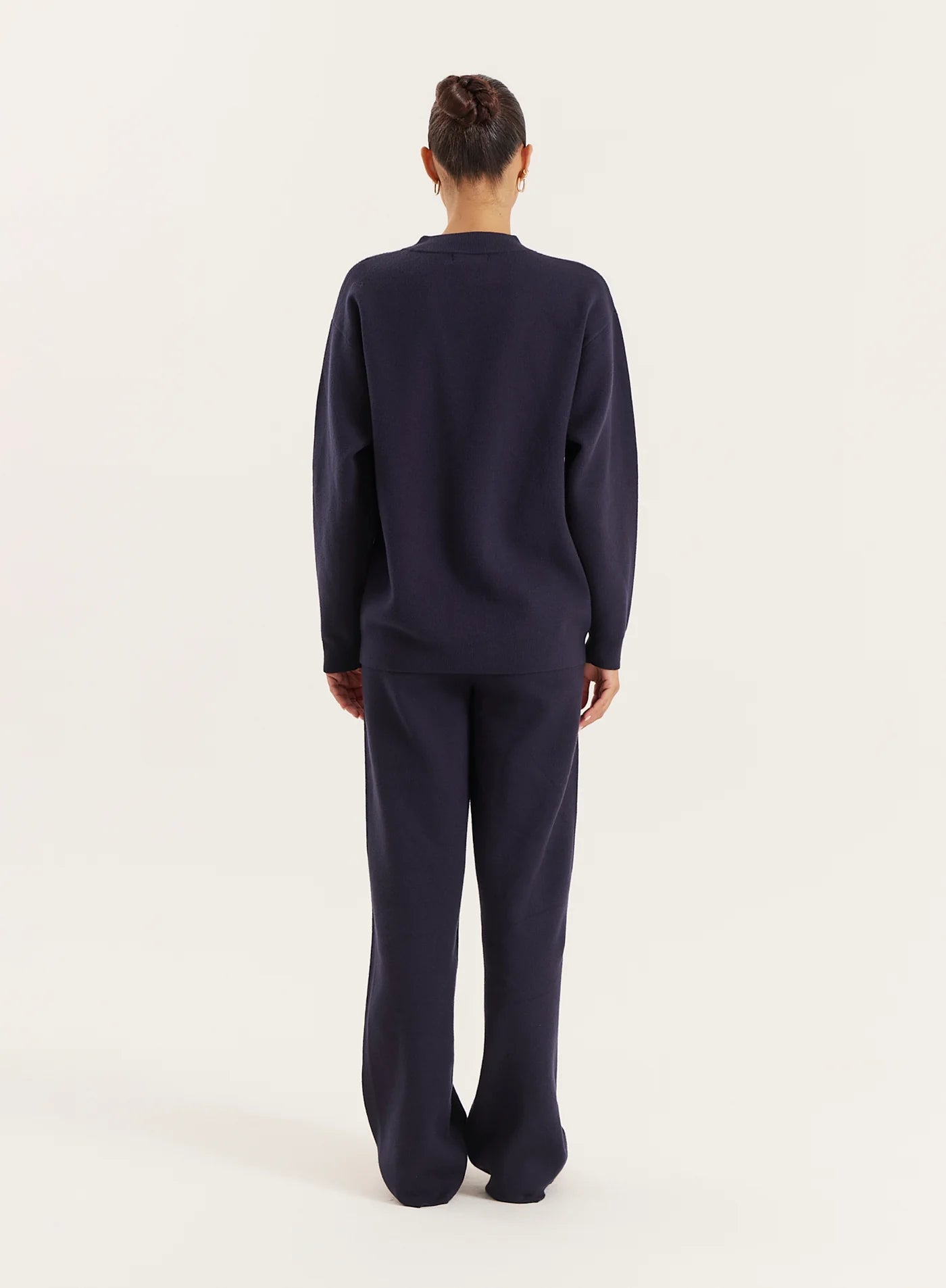 Navy Logo Detail Knitted Jumper