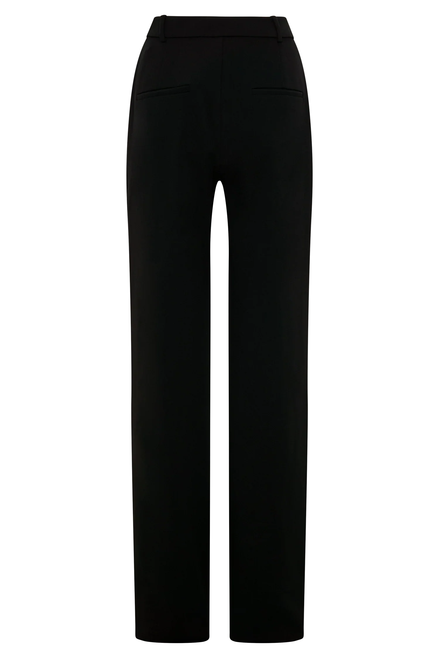 Maude Crepe Straight Leg Pants Black