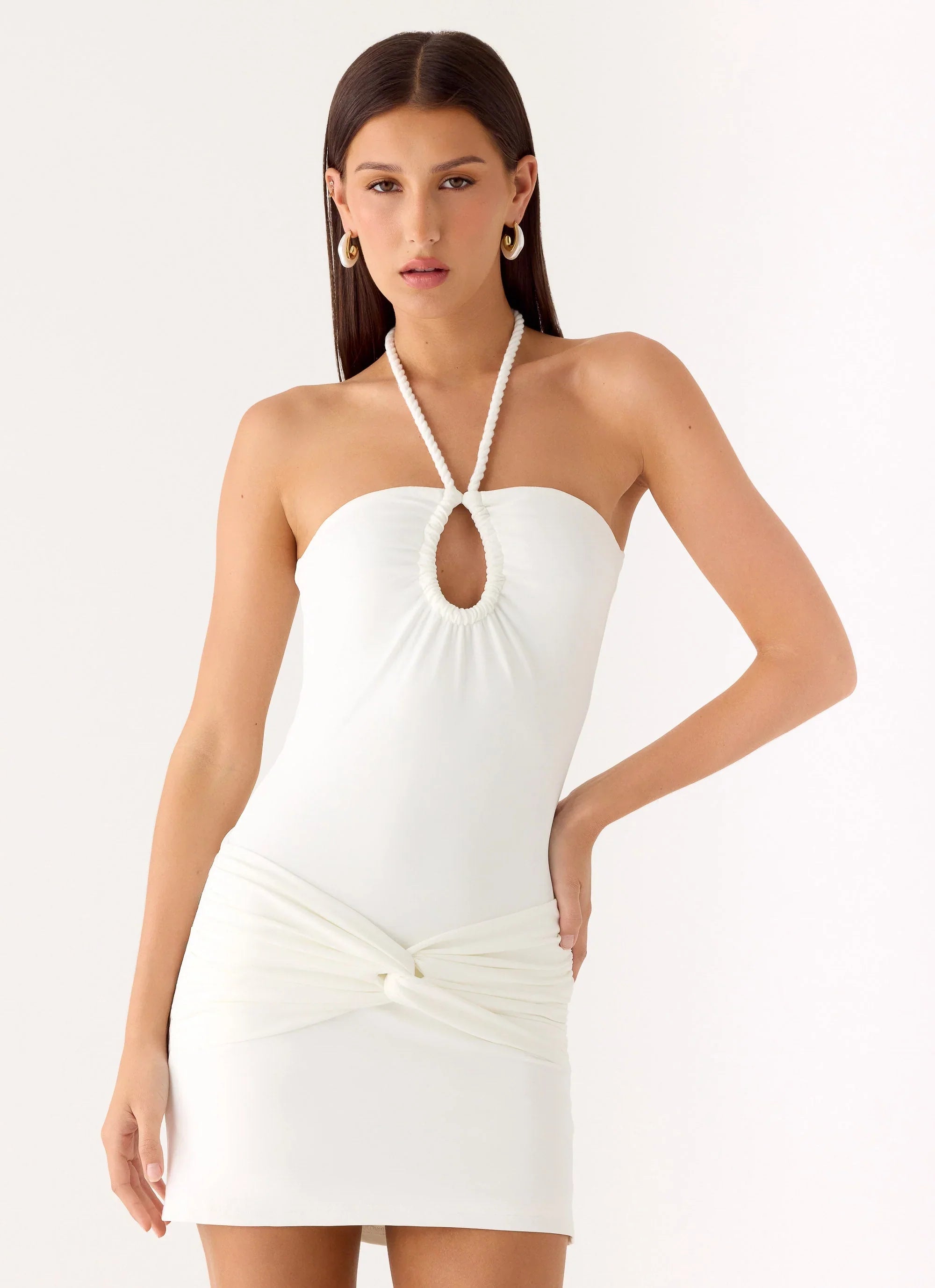 Sacred Mini Dress White