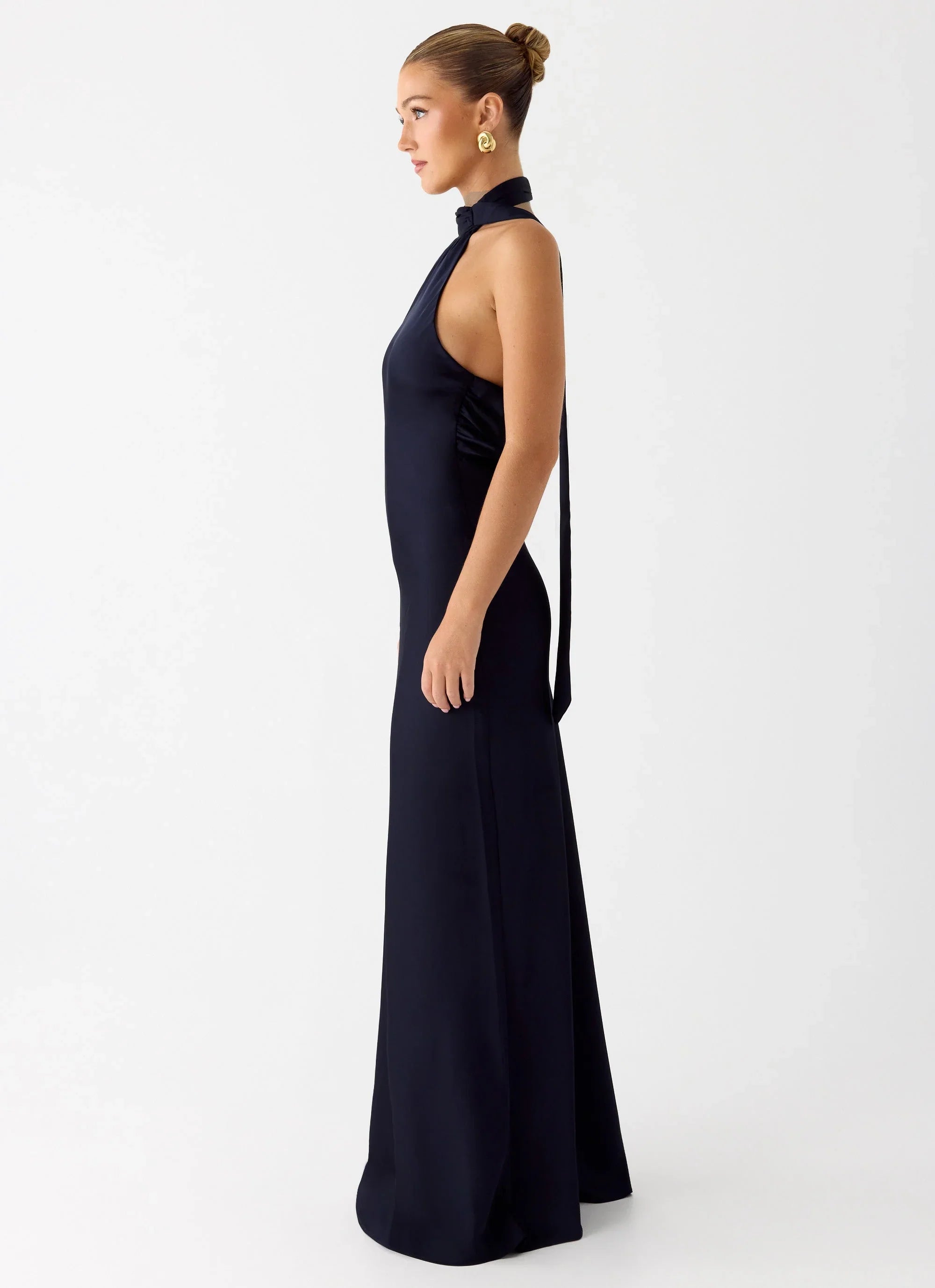 Keena Scarf Maxi Dress Navy