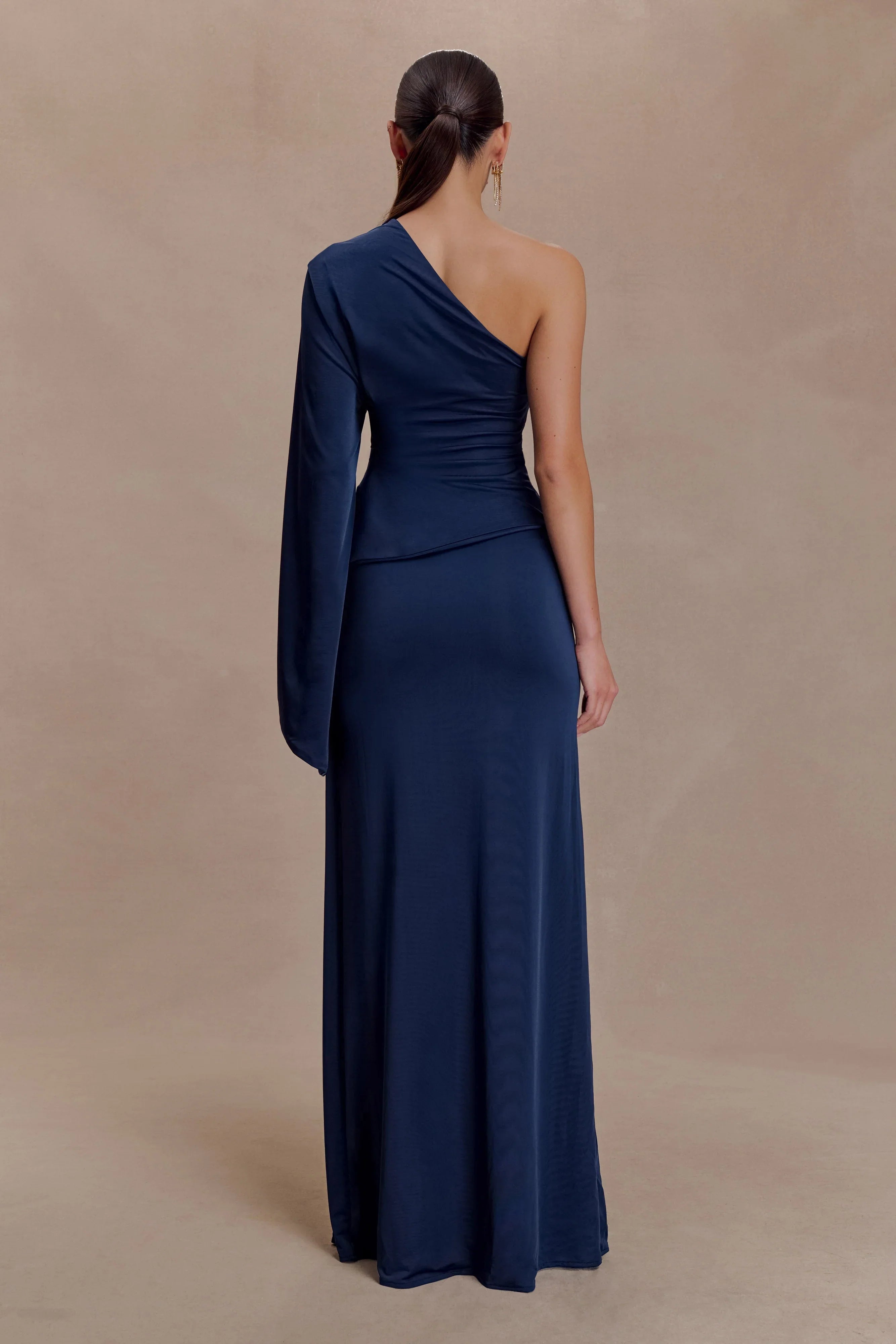 Vivica Slinky One Shoulder Top Midnight Navy