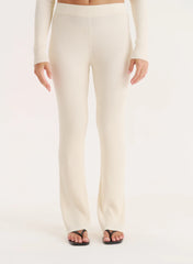 Cream Knitted Trouser