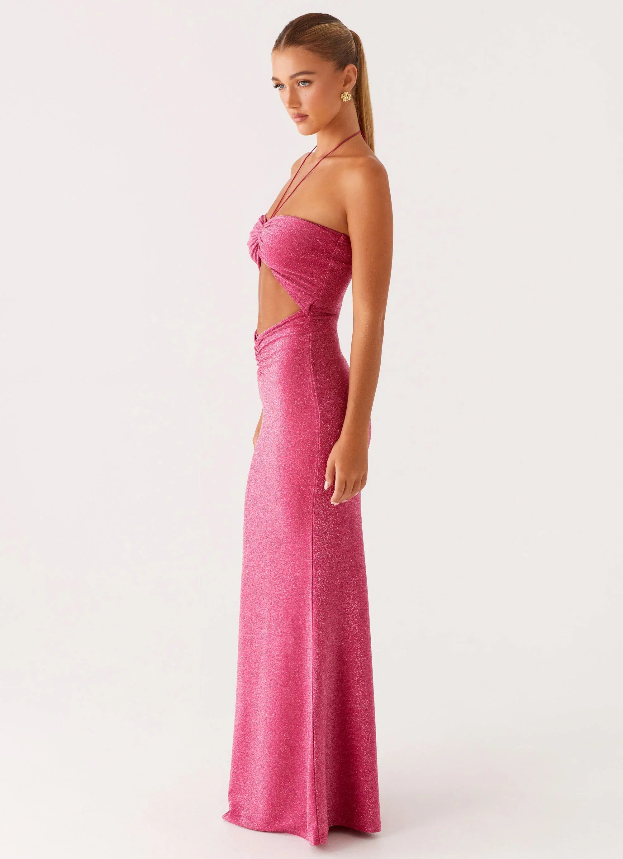 Lorenzo Maxi Dress Raspberry