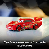 LEGO Speed Champions Lightning McQueen Toy Disney Pixar Cars Building Blocks for Kids Boys Girls Ages 9 Pretend Play Race Car Bedroom Shelf Display 77255