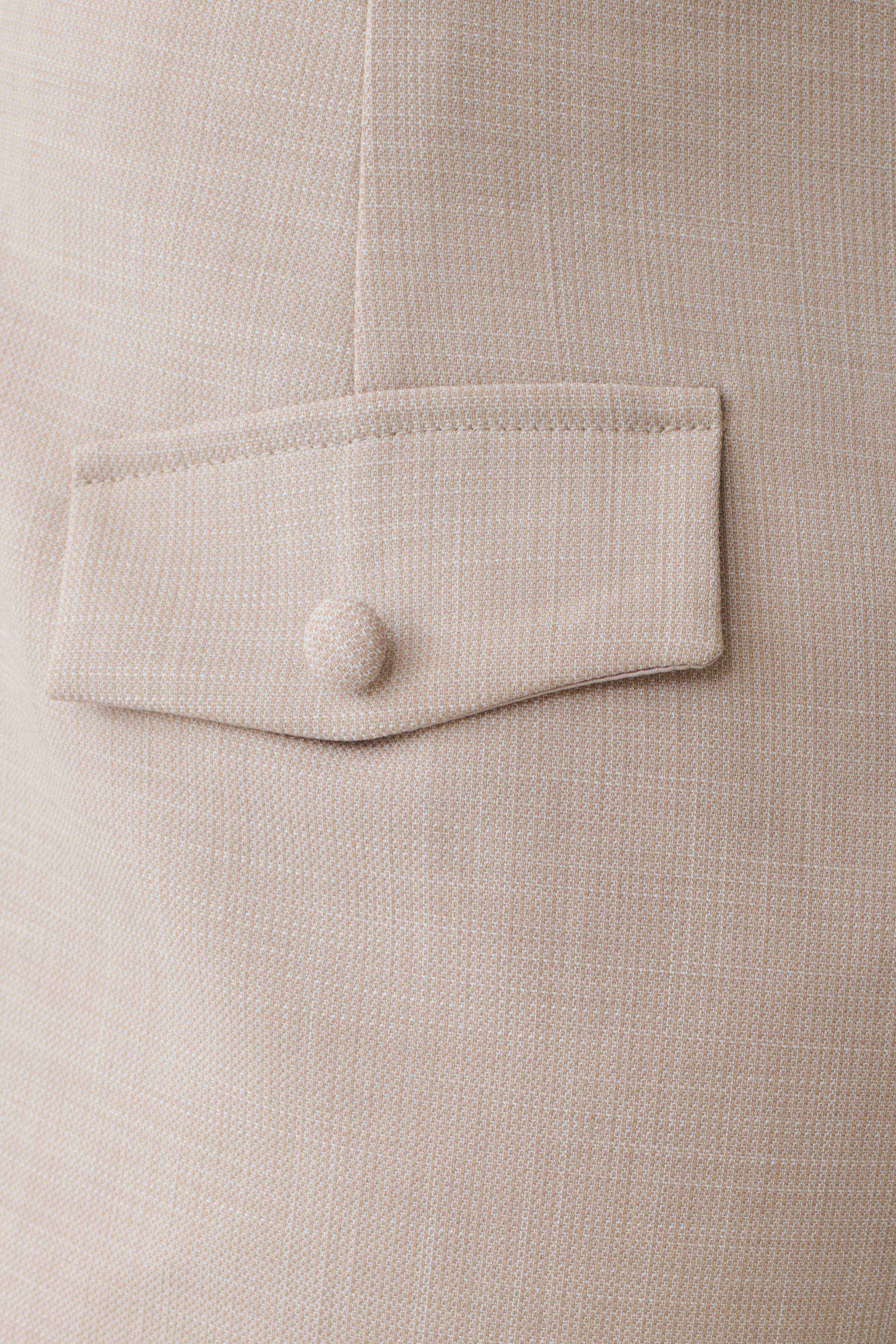 Solenne Suiting Shorts Natural Marle