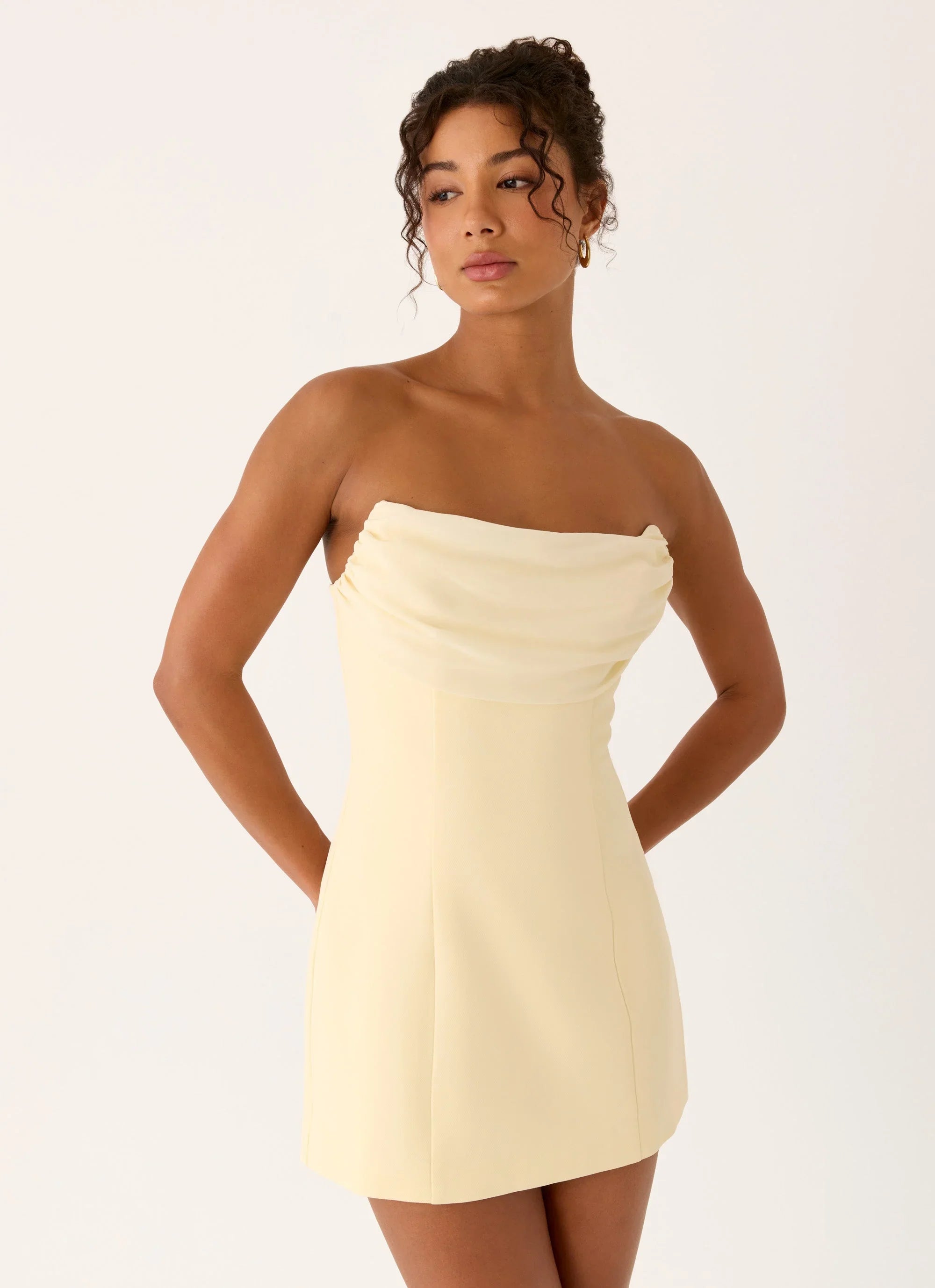 Luna Rosa Mini Dress Baby Yellow