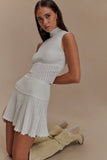 Indy Pointelle Knit Top Ivory