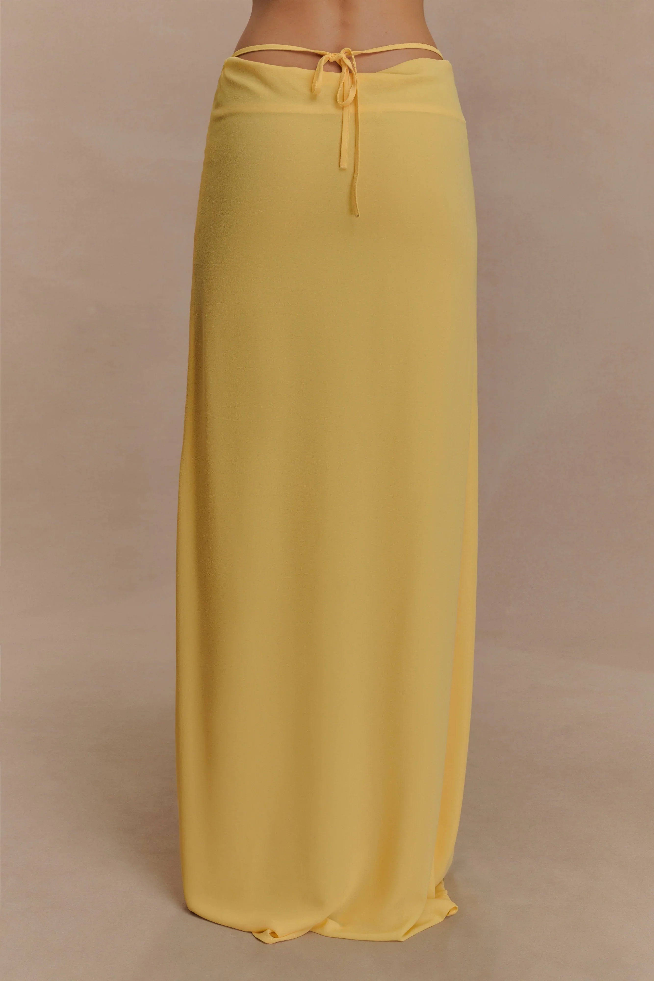 Katalina Chiffon Maxi Skirt Butterscotch