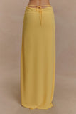 Katalina Chiffon Maxi Skirt Butterscotch