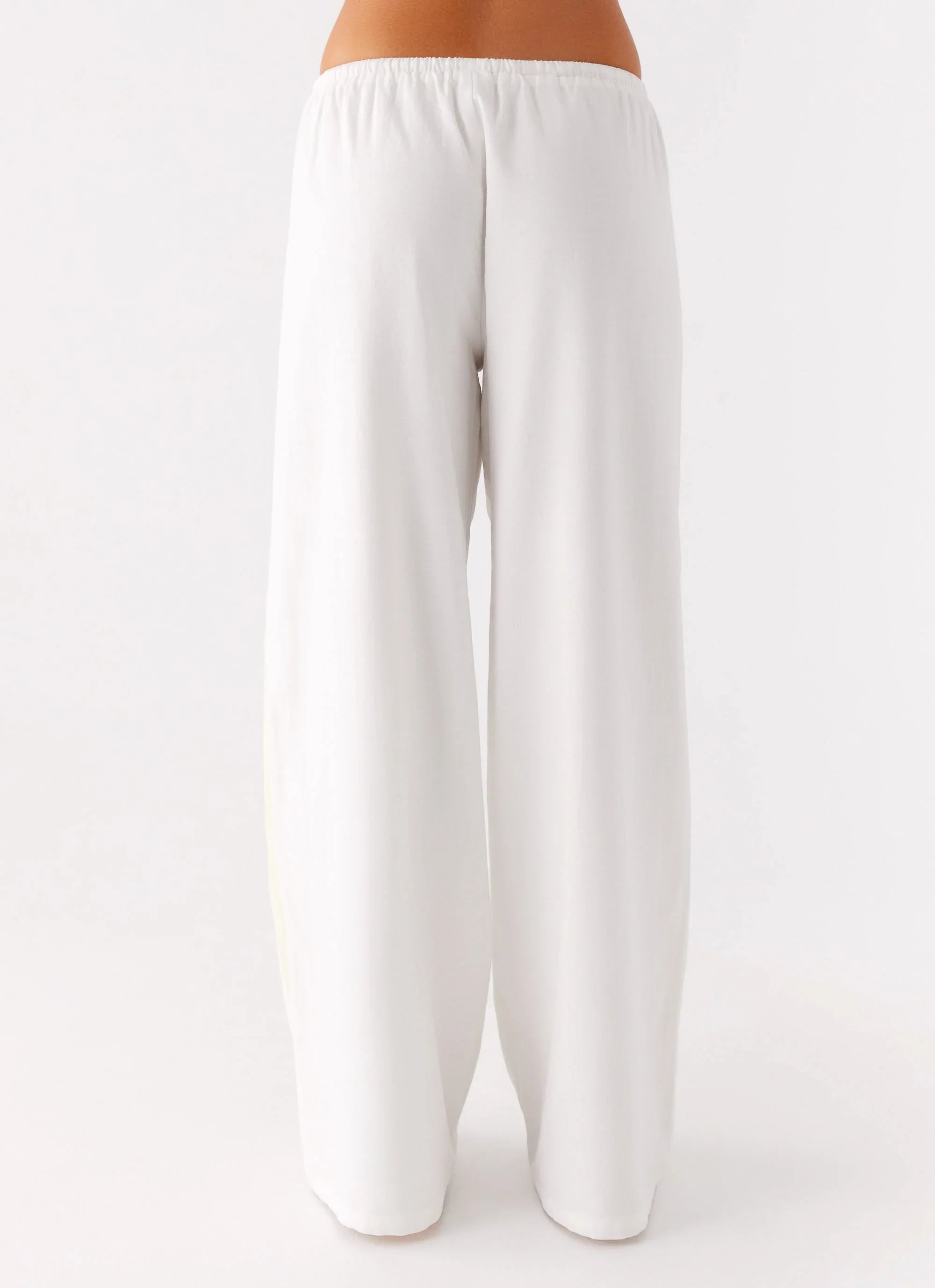 Oska Drawstring Pants White