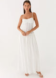 Jacinda Drop Waist Maxi Dress Ivory