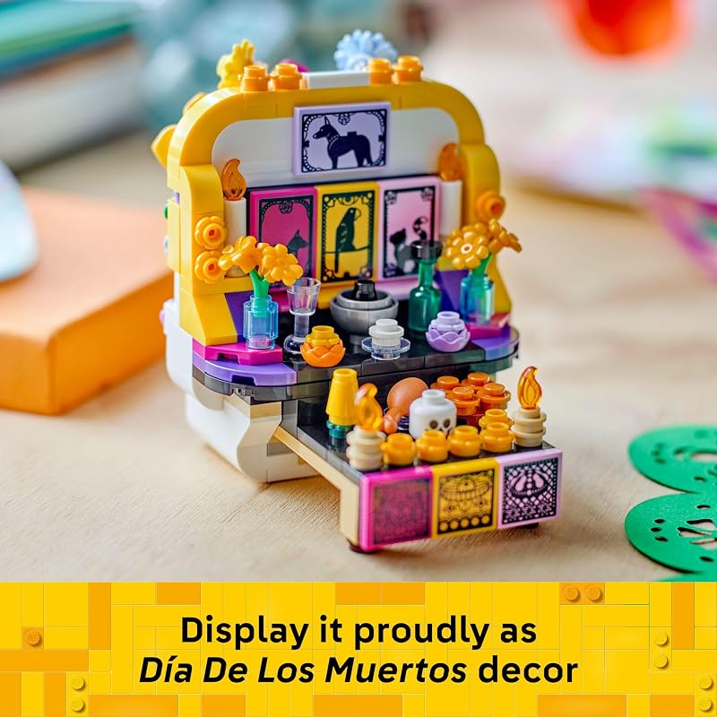 LEGO Altar of the Dead 40811 Building Toys for Boys Girls Ages 9 Day of the Dead Decor Craft Hidden Altar 231 pieces Gift for Kids