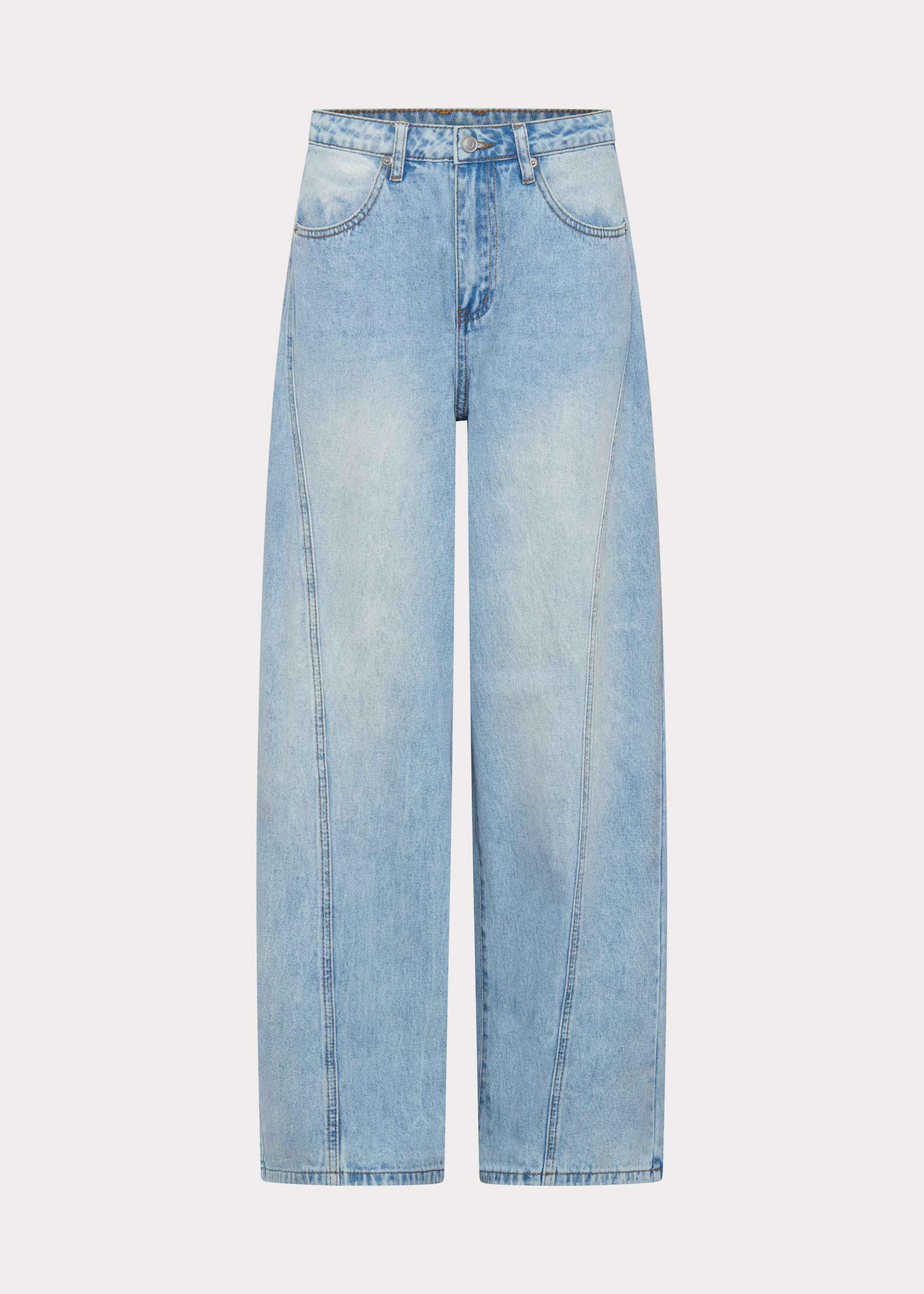 Timeless Wide Leg Jeans Bleached Blue