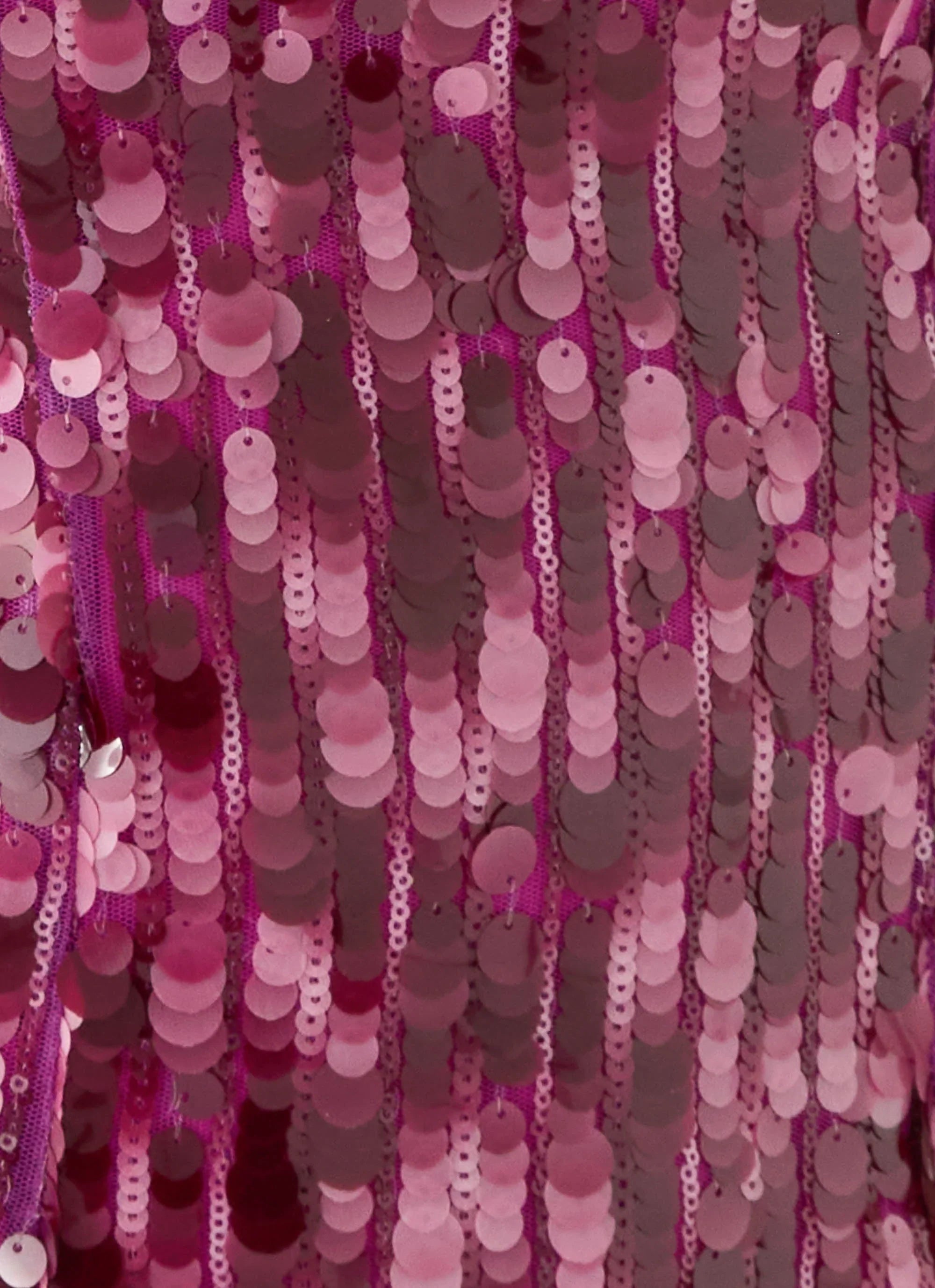 Seliora Sequin Mini Dress Plum